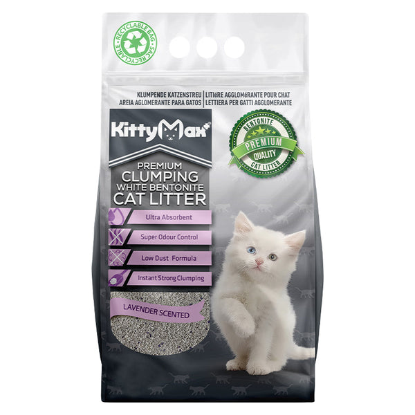 KittyMax 5L Lavender Clumping Cat Litter, ultra absorbent, low dust, odor control, strong clumping – Keans Claremorris
