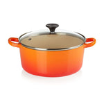 Load image into Gallery viewer, Le Crueset 22cm Round Casserole with Glass Lid Volcanic
