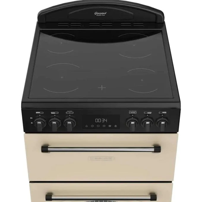 Leisure CLB60ECC 60cm Double Oven Electric Range Cooker - Cream - Image 2