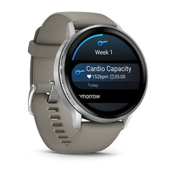 Garmin Venu 4 (45Mm), Silver With Silver Grey Silicon Band | 49-GAR-010-03014-01