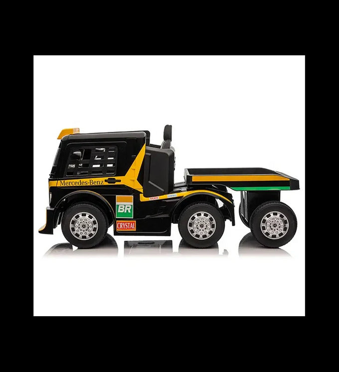 Licensed Mercedes Benz Yellow Lorry toy truck, detailed design, available at Keans Claremorris store.