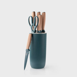 Madison Knife Block Set 6 PIece - Fjord Blue
