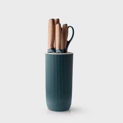 Madison Knife Block Set 6 PIece - Fjord Blue