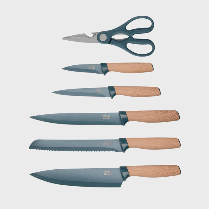 Madison Knife Block Set 6 PIece - Fjord Blue - Image 3