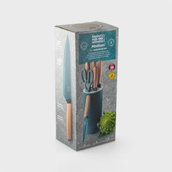 Madison Knife Block Set 6 PIece - Fjord Blue