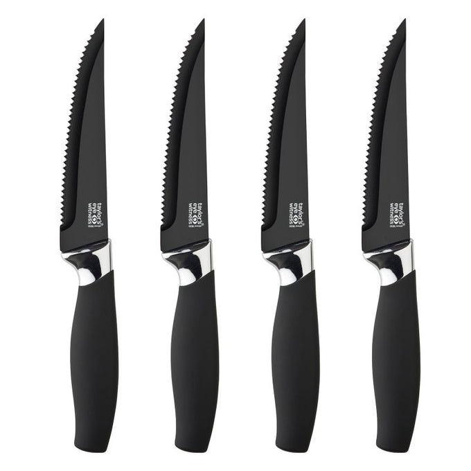 Brooklyn 4 Piece Steak Knife Set - Chrome - Image 1