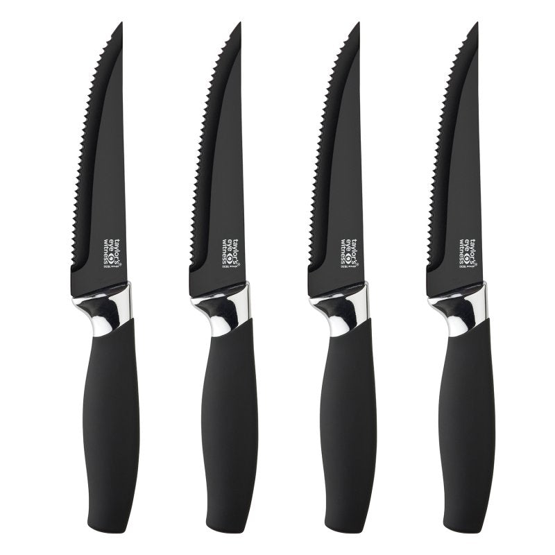 Brooklyn 4 Piece Steak Knife Set - Chrome - Image 1