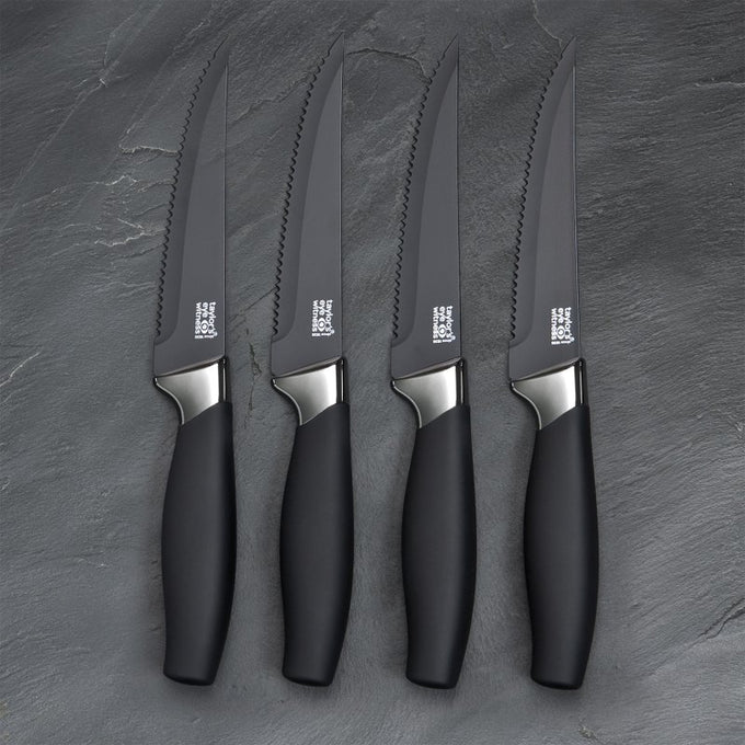Brooklyn 4 Piece Steak Knife Set - Chrome - Image 4
