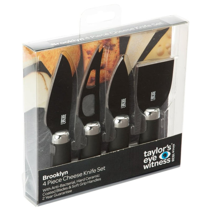 Chrome Black - 4 Piece Cheese Knife Set - Image 2