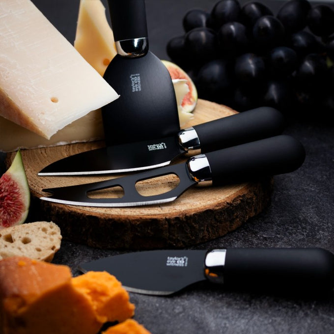 Chrome Black - 4 Piece Cheese Knife Set - Image 4