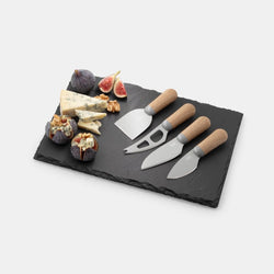 Brooklyn Slate Cheese Board & Knife Set - Beech