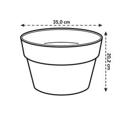 Loft Urban Bowl 35cm in Lavender Lilac - stylish ceramic bowl, perfect for modern decor | Keans Claremorris