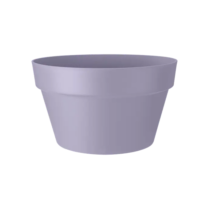Loft Urban Bowl 35cm Lavender Lilac planter with water reservoir, recycled plastic, outdoor flowerpot – Keans Claremorris