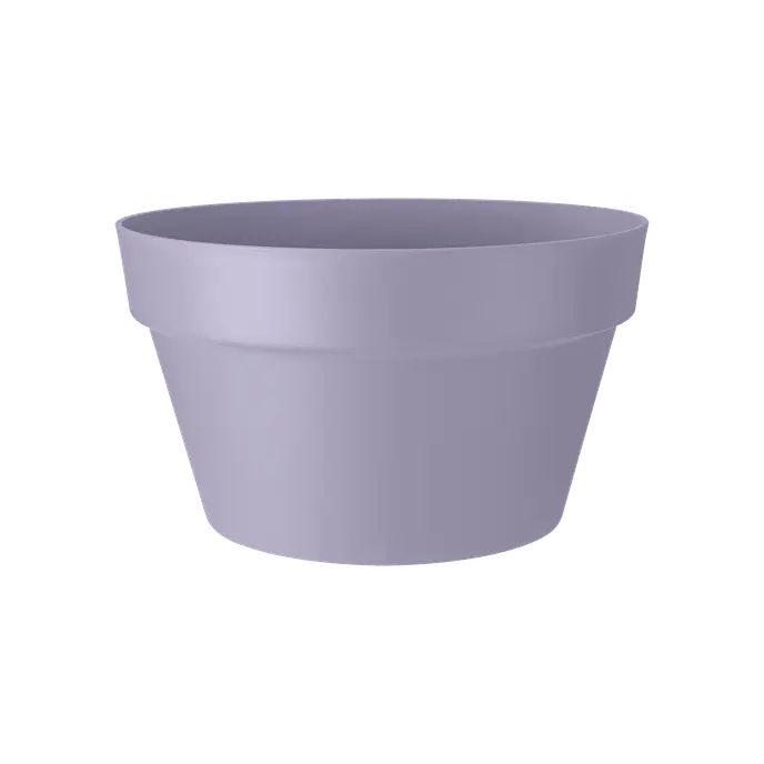 Loft Urban Bowl 35cm Lavender Lilac planter with water reservoir, recycled plastic, outdoor flowerpot – Keans Claremorris