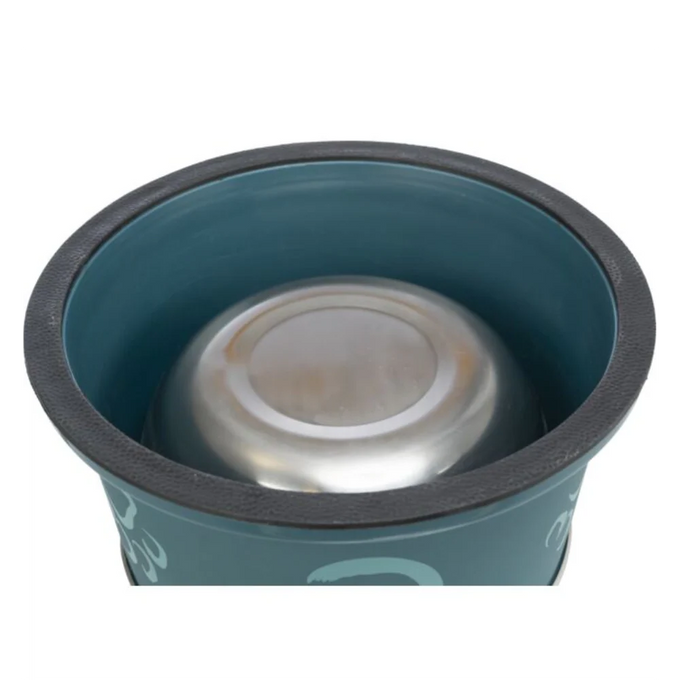 Long-Ear Bowl Stainless Steel with Plastic Coating - Image 2