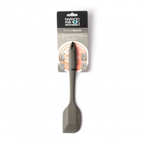 Grey 27cm silicone spatula with steel core, heat resistant, non-scratch, dishwasher safe by Keans Claremorris