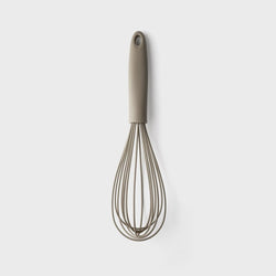 Grey 25cm silicone-coated whisk, heat resistant to 260°C, non-scratch, dishwasher safe – Keans Claremorris