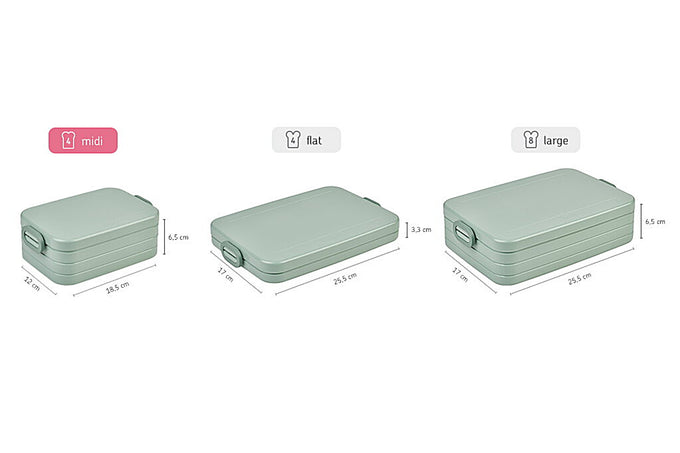 Mepal Lunchbox Take a Break midi in Nordic black, compact and durable, available at Keans Claremorris.