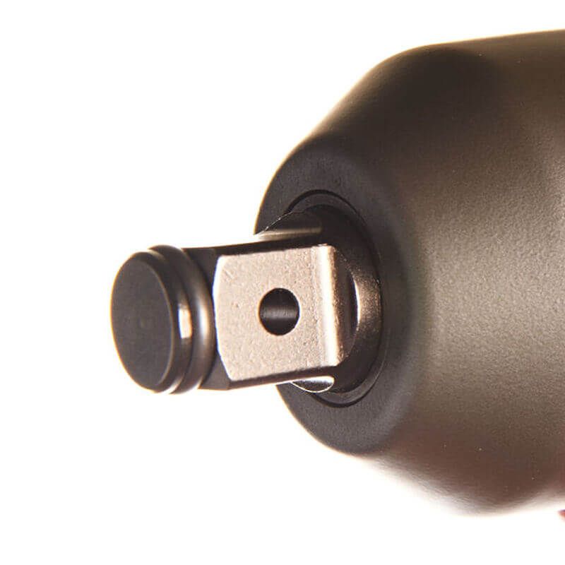 Close-up of the 3/4" square drive anvil on the Milwaukee M18 Fuel High Torque Impact Wrench
