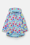 Load image into Gallery viewer, Olivia Girls Coat Soft Turquoise Flower
