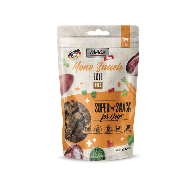 MAC's Dog Treats Duck 100g – Grain-free, 80% meat, omega 3 & 6, for sensitive dogs | Keans Claremorris