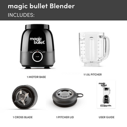 Nutribullet Magic Bullet Jug Blender 600W with powerful motor, compact design - available at Keans Claremorris