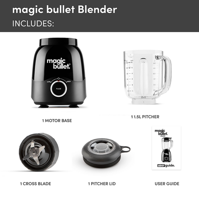 Nutribullet Magic Bullet Jug Blender 600W with powerful motor, compact design - available at Keans Claremorris