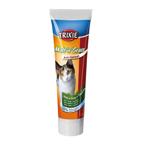 Malt'n'Grass Anti-Hairball cat paste with malt, grass, taurine, no added sugar, 100g – Keans Claremorris.