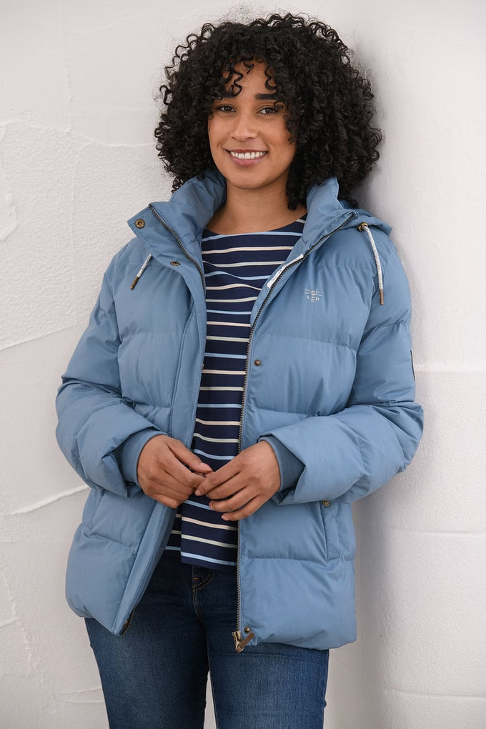 Margot Ladies Coat Bluestone - Image 3