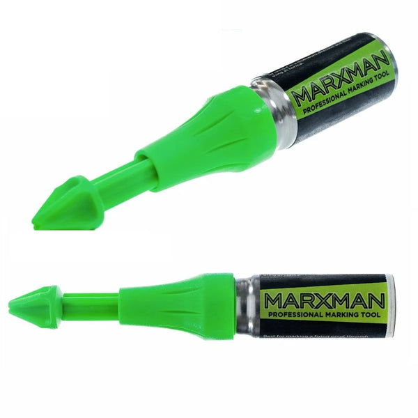 MarXman Marking Pen Twin Pack, fluorescent green, marks up to 45mm depth on wood, metal, brick – Keans Claremorris