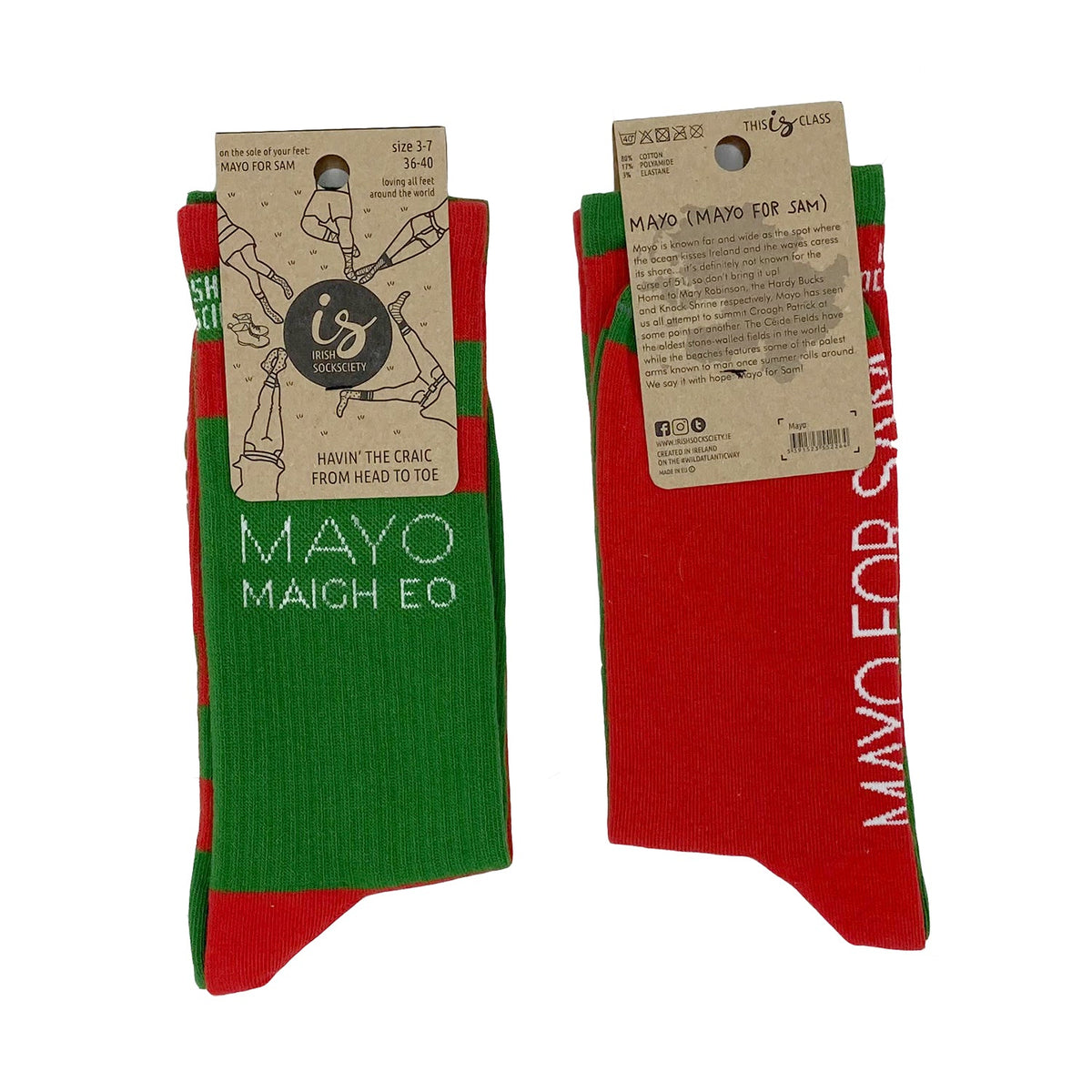 Mayo Socks for Sam size 8-12, comfortable and durable, available at Keans Claremorris.