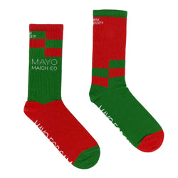 Mayo Socks for kids size 8-12, featuring Irish coastal design. Available at Keans Claremorris. Comfortable and durable.