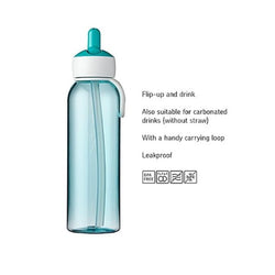 Mepal Water Bottle Flip-up 500 ml - Cool Blue