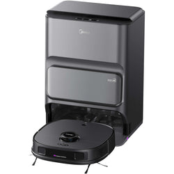 Midea V12 Robot Vacuum & Mop with 5,000Pa suction, self-emptying dock, dual mop, LiDAR navigation – available at Kean’s
