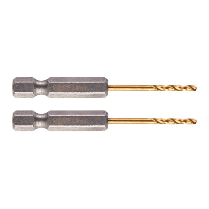 Milwaukee SHOCKWAVE Titanium HSS-G Drill Bits 2mm 2pk | 48894703 - Image 3