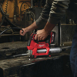 Milwaukee M18 3/4" Fuel High Torque Impact Wrench & Grease Gun Twin Pack