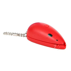 Catch the Light Laser Mouse 7cm cat toy with red laser, metal keychain, 3 batteries included – Keans Claremorris.