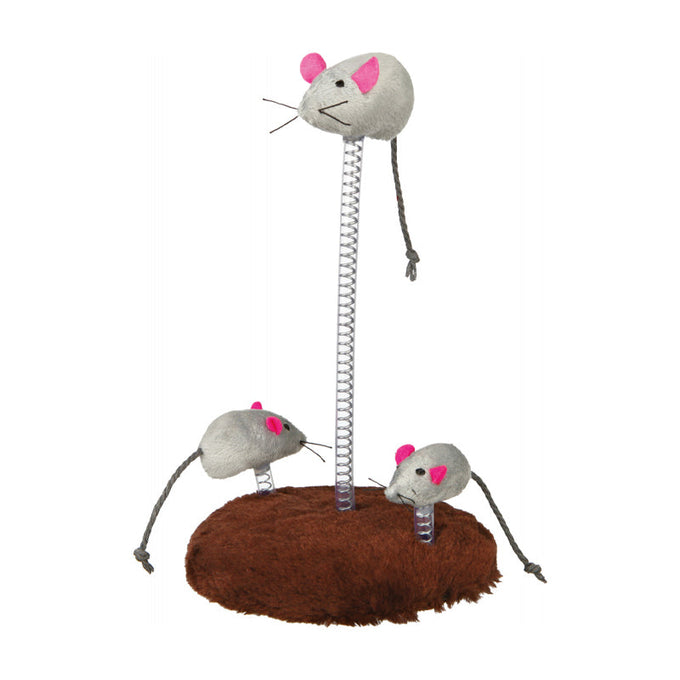 Plush Mouse Family on a Spring, 15x22 cm soft toy, perfect gift - Keans Claremorris