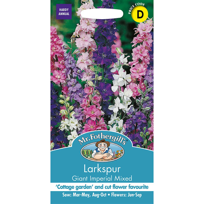 Larkspur Giant Imperial Mix - Image 1