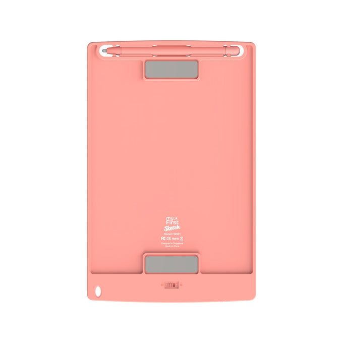 myFirst Sketch II 8.5" Pink digital drawing tablet, compact design for kids, available at Keans Claremorris