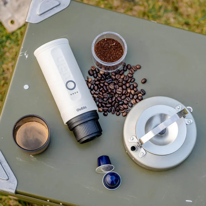Outin Nano Portable Espresso Machine - Pearl White|OTEM-01-PW - Image 6