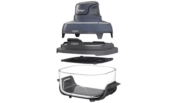 Ninja CRISPi 4-in-1 Portable Glass Air Fryer Cyber Space FN101UKGY, compact multifunctional fryer, Keans Claremorris