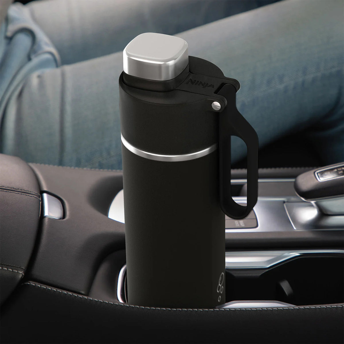 Ninja Thirsti 530ml Black Insulated Travel Bottle DW1801EUUKBK - Keeps Drinks Hot or Cold | Keans Claremorris