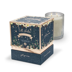 Celtic Candle Double Wick Christmas Nollaig Shona