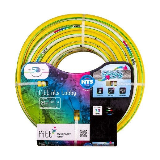 Professional Yellow Hose 50 M durable garden watering pipe by Keans Claremorris, ideal for heavy-duty outdoor use.