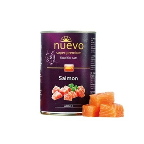 Nuevo Adult Cat Food Salmon 400g - High-protein, grain-free, omega-rich, vet-approved nutrition | Keans Claremorris