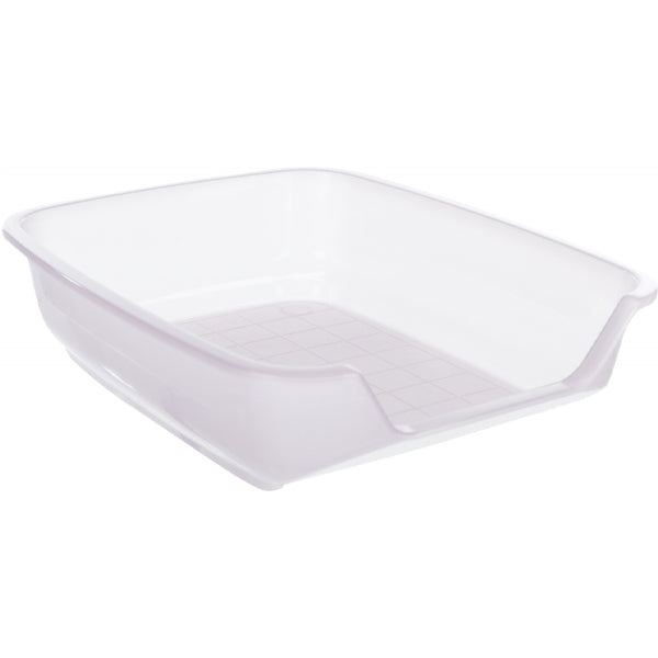 Nuno Kitten Litter Tray for small cats with entry gap, transparent, 28x9x36cm – available at Keans Claremorris