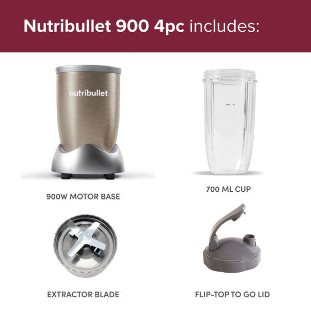 NutriBullet PRO 4pc Starter Kit 01950 blender set for smoothies and nutrition | Keans Claremorris