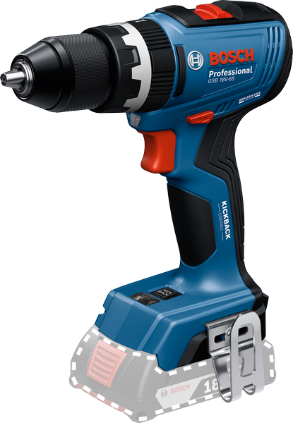 BOSCH 18V COMBI DRILL WITH 2 X 4.0AH LI-ION BATTERIES GSB 18V-65 | XMS25COMBIB
