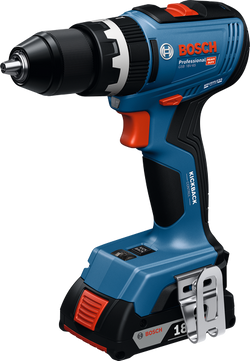 Bosch 18V Combi Drill with 2 X 4.0AH LI-ION Batteries GSB 18V-65